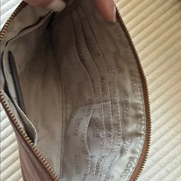 Michael Kors Chocolate Leather Clutch - Picture 4 of 4